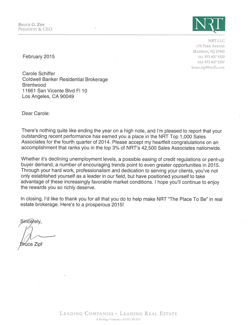 NRT Letter February 2015 -
